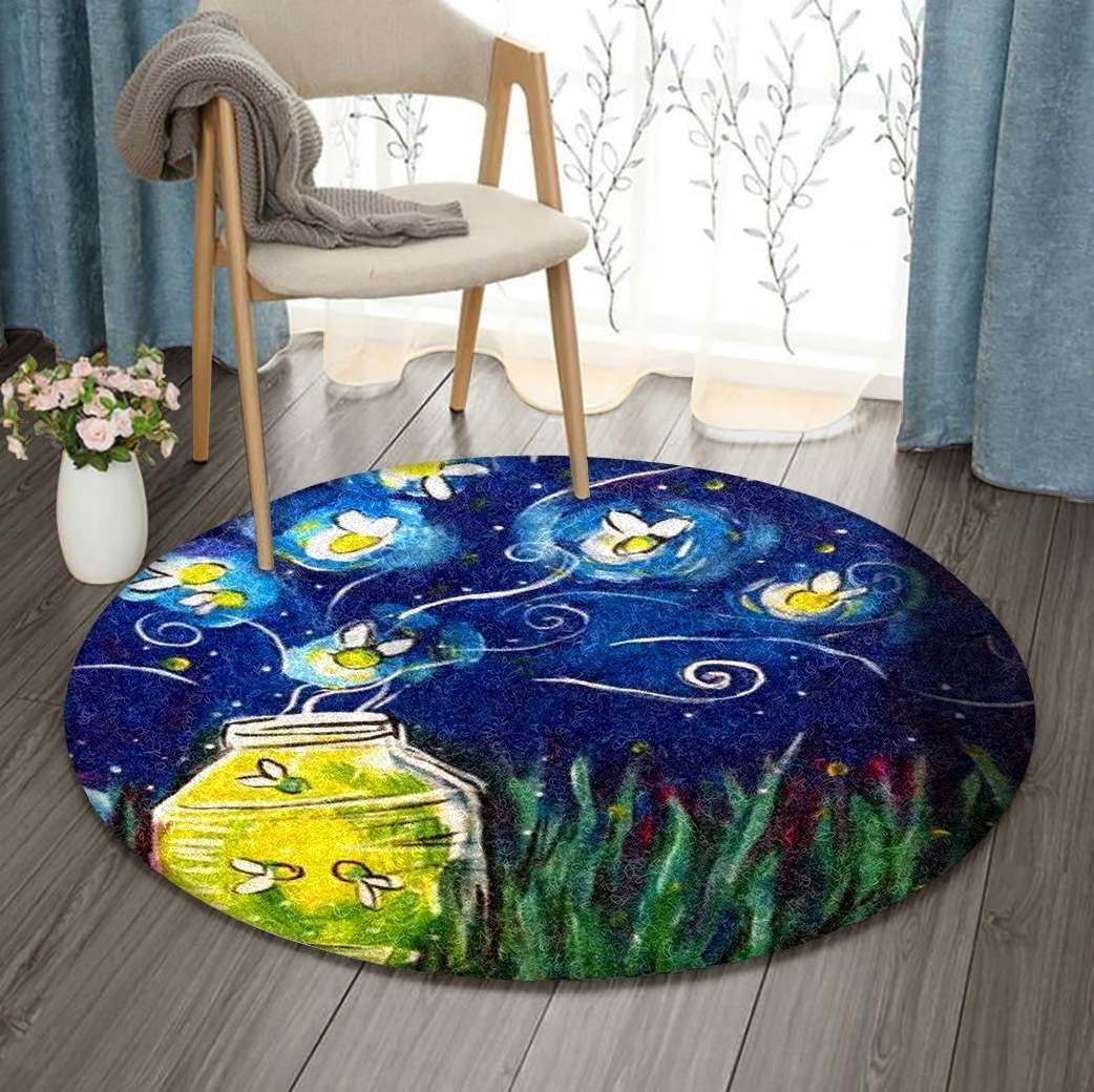 Firefly Round Rug Carpet Bedroom Livingroom Home Decor