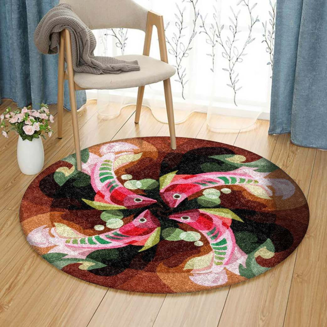 Fish Round Rug Carpet Bedroom Livingroom Home Decor