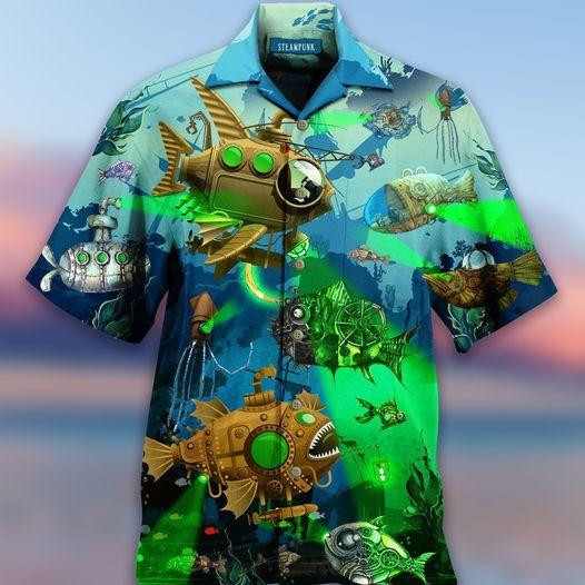 Fish Steampunk Hawaiian Shirt