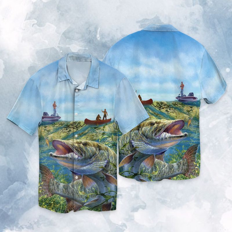 Fishermen Fishing Hawaiian Shirt