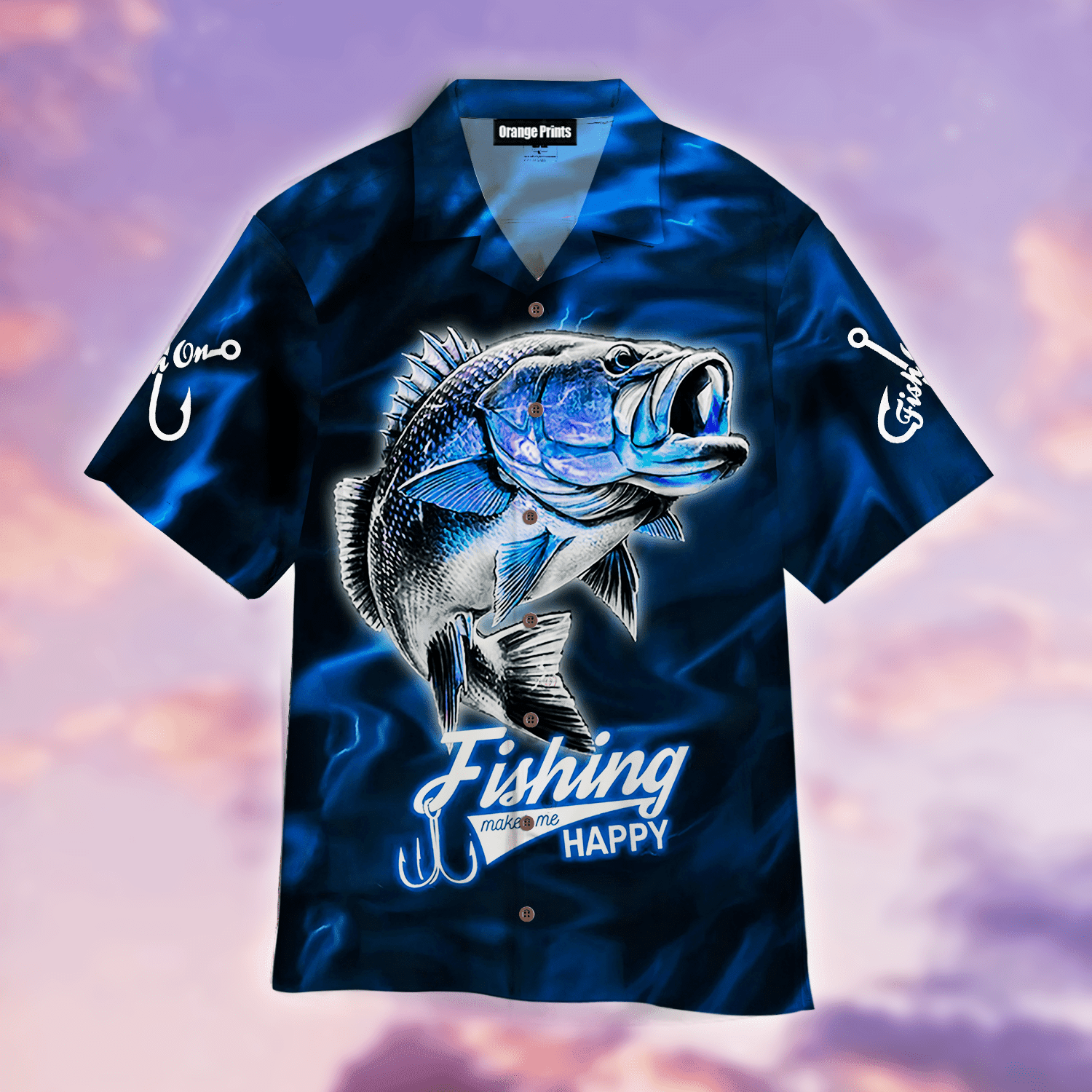 Fishing Make Me Happy Hawaiian Shirt