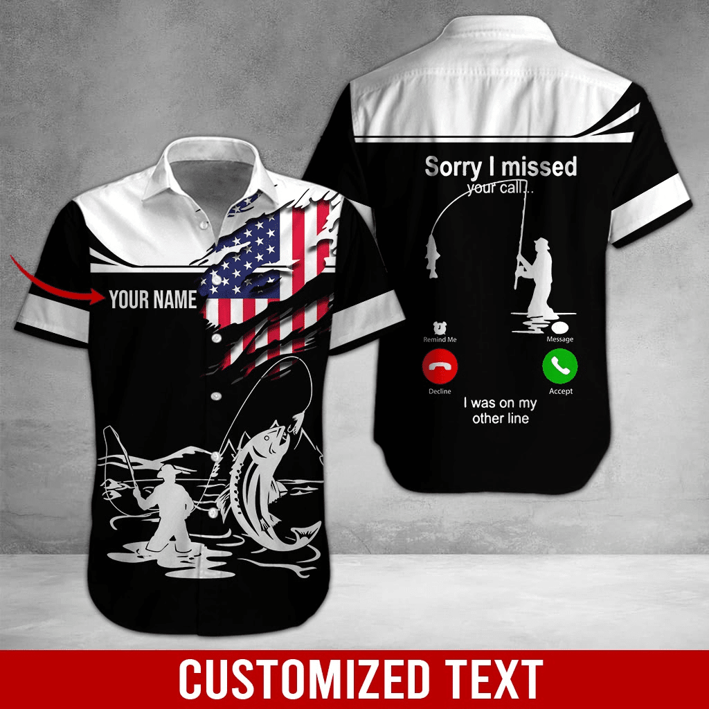 Fishing Style Personalized Hawaiian Shirt