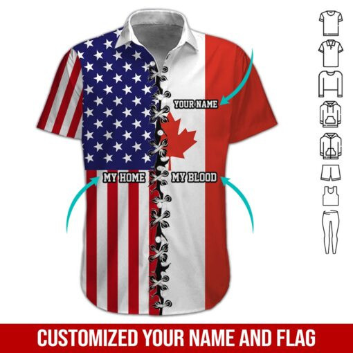 Flag Personalized Hawaiian Shirt