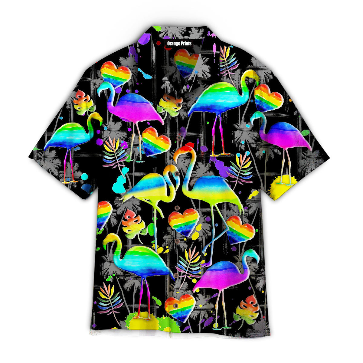 Flamigo Pride Happy LGBT Hawaiian Shirt