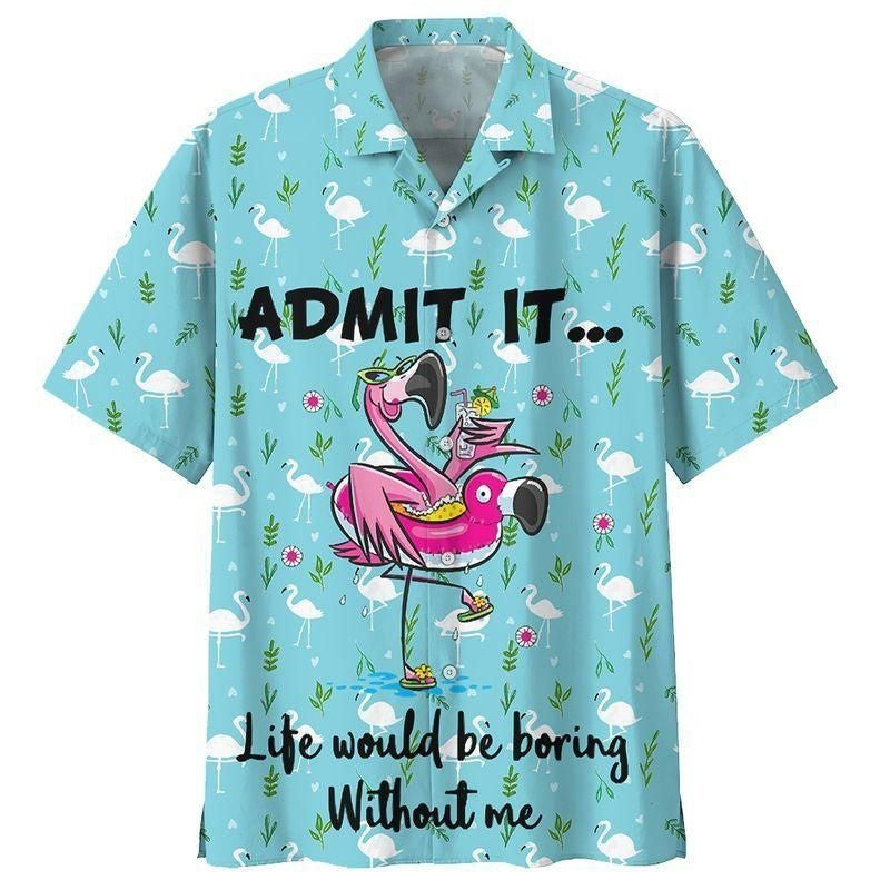 Flamingo Aloha Hawaiian Shirt