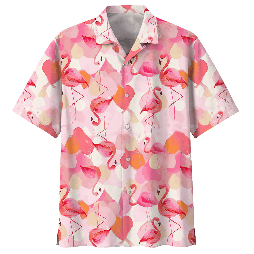 Flamingo Pink Hawaiian Shirt