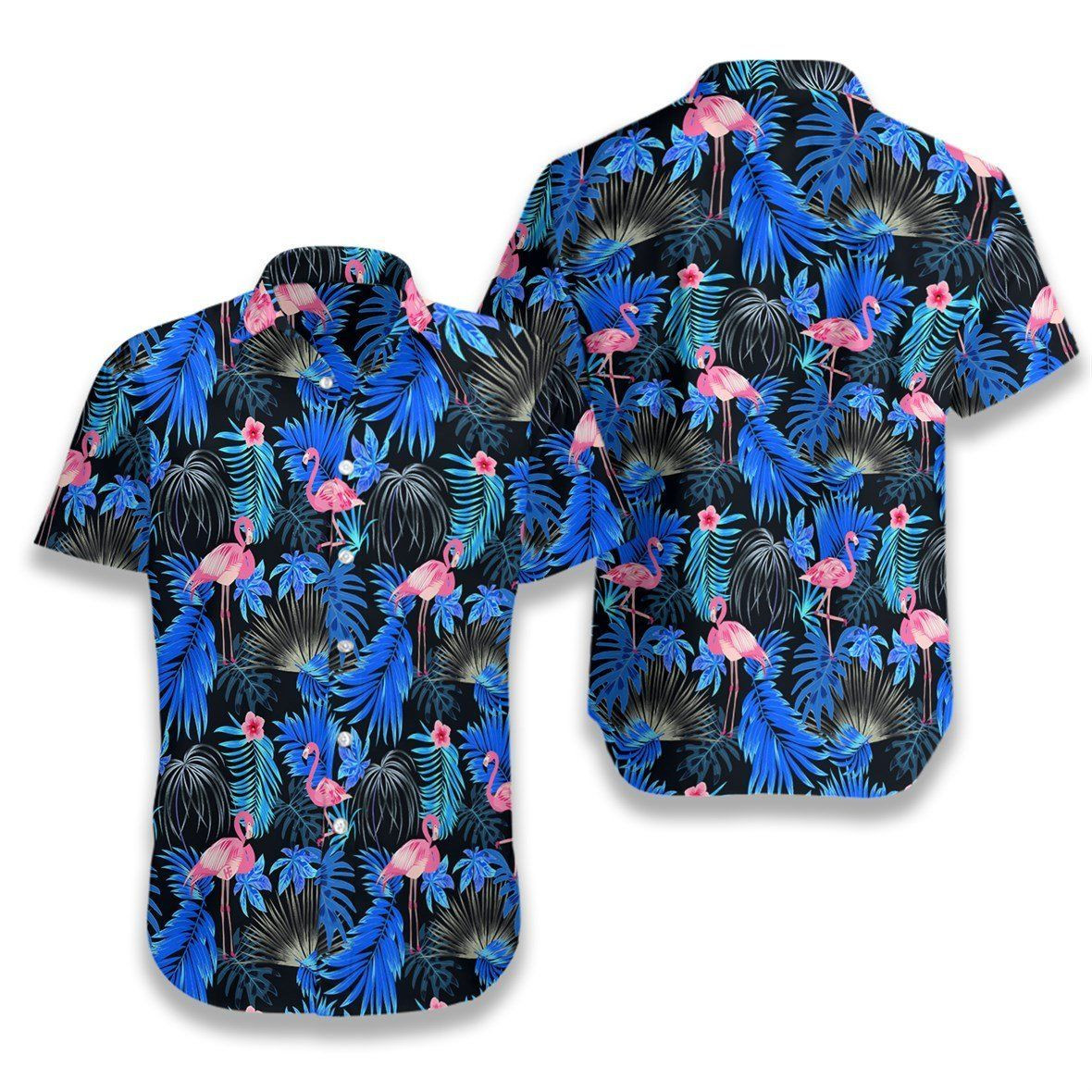 Flamingo Tropical Hawaiian Aloha Shirts Hawaiian Shirt