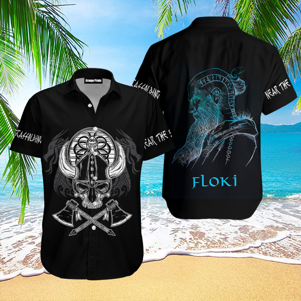 Floki Skull Viking Hawaiian Shirt