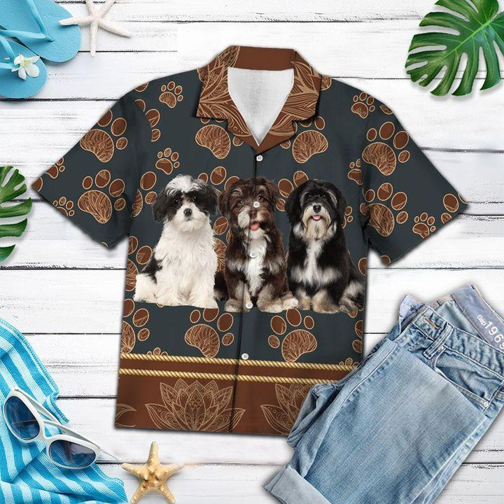 Floral Paw Hawaiian Shirt