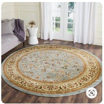 Floral Round Rug Carpet Bedroom Livingroom Home Decor