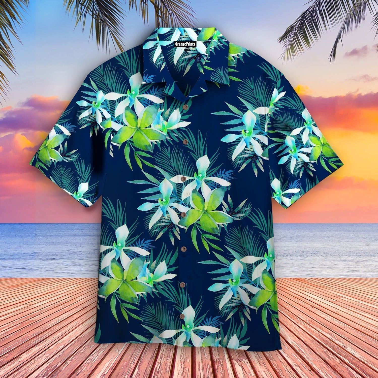 Floral Tropical Hawaiian Shirt