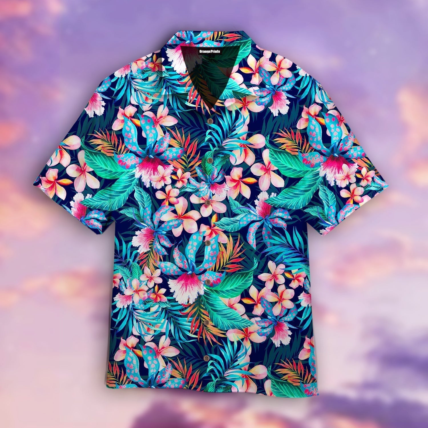 Floral Tropical Hawaiian Shirt