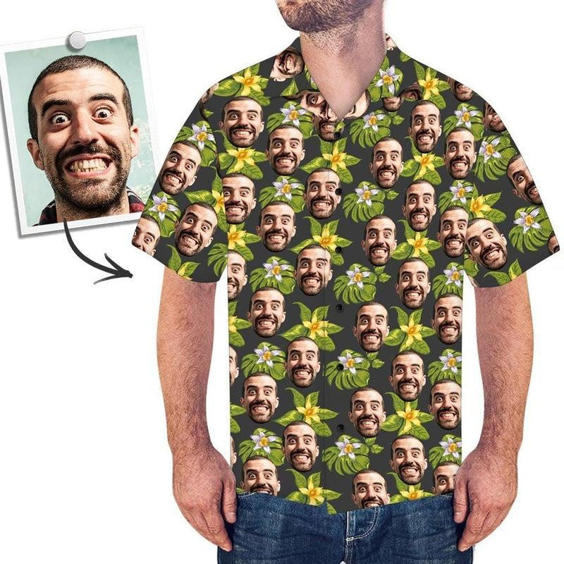 Flower Custom Photo Hawaiian Shirt