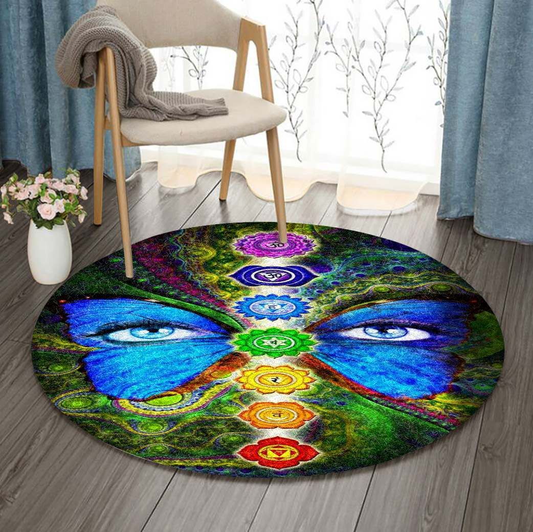 Flower Of Life Round Rug Carpet Bedroom Livingroom Home Decor