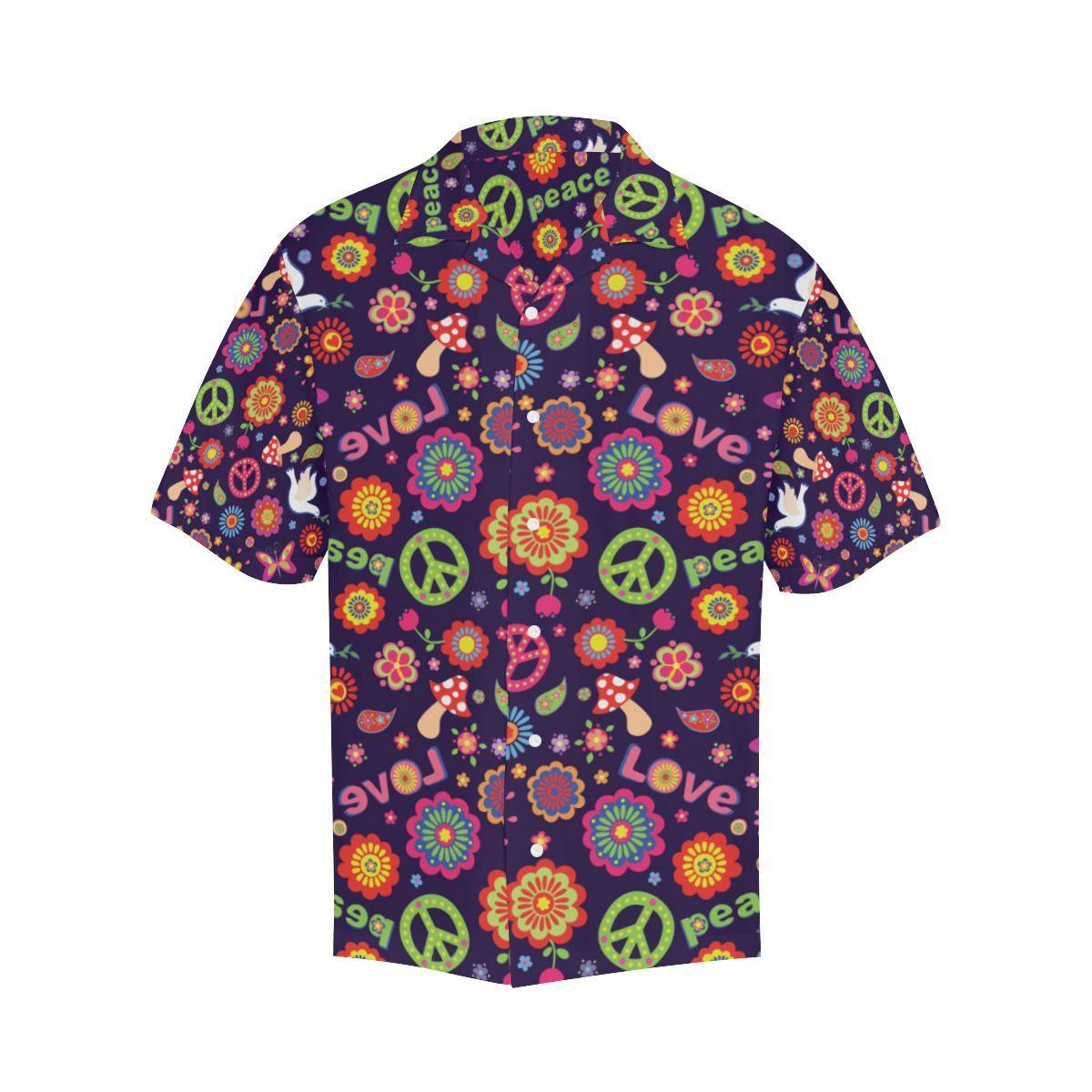 Flower Power Peace Hawaiian Shirt