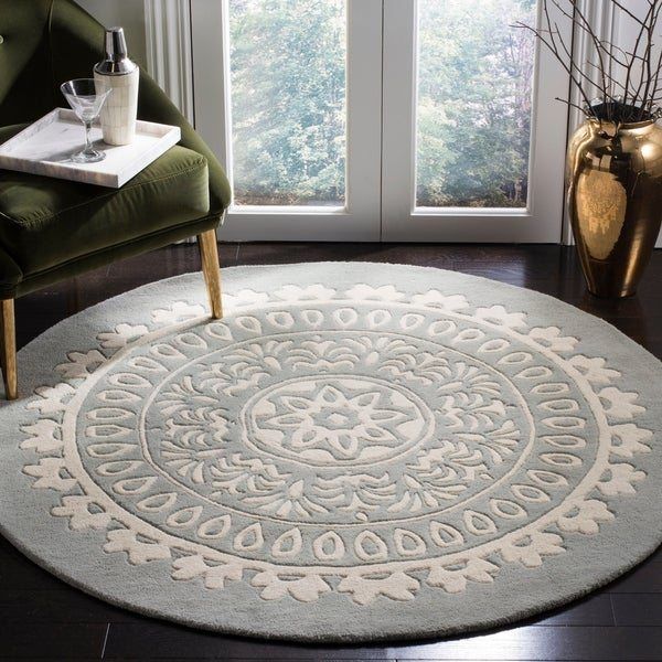Flower Round Rug Carpet Bedroom Livingroom Home Decor