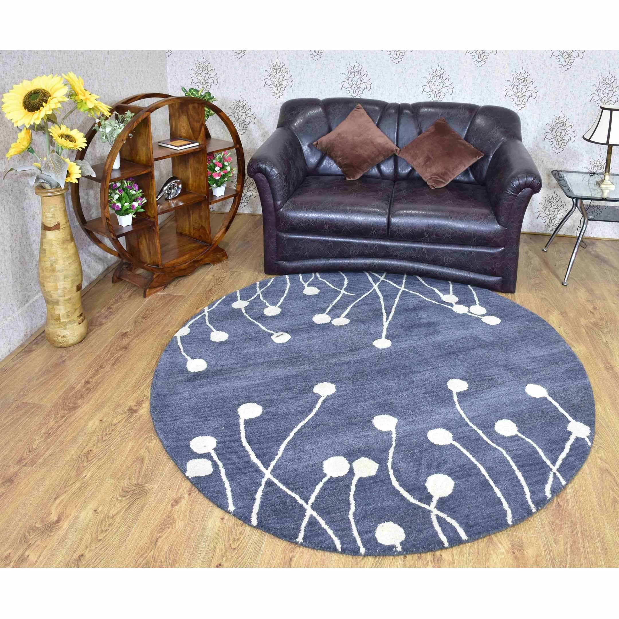 Flower Round Rug Carpet Bedroom Livingroom Home Decor