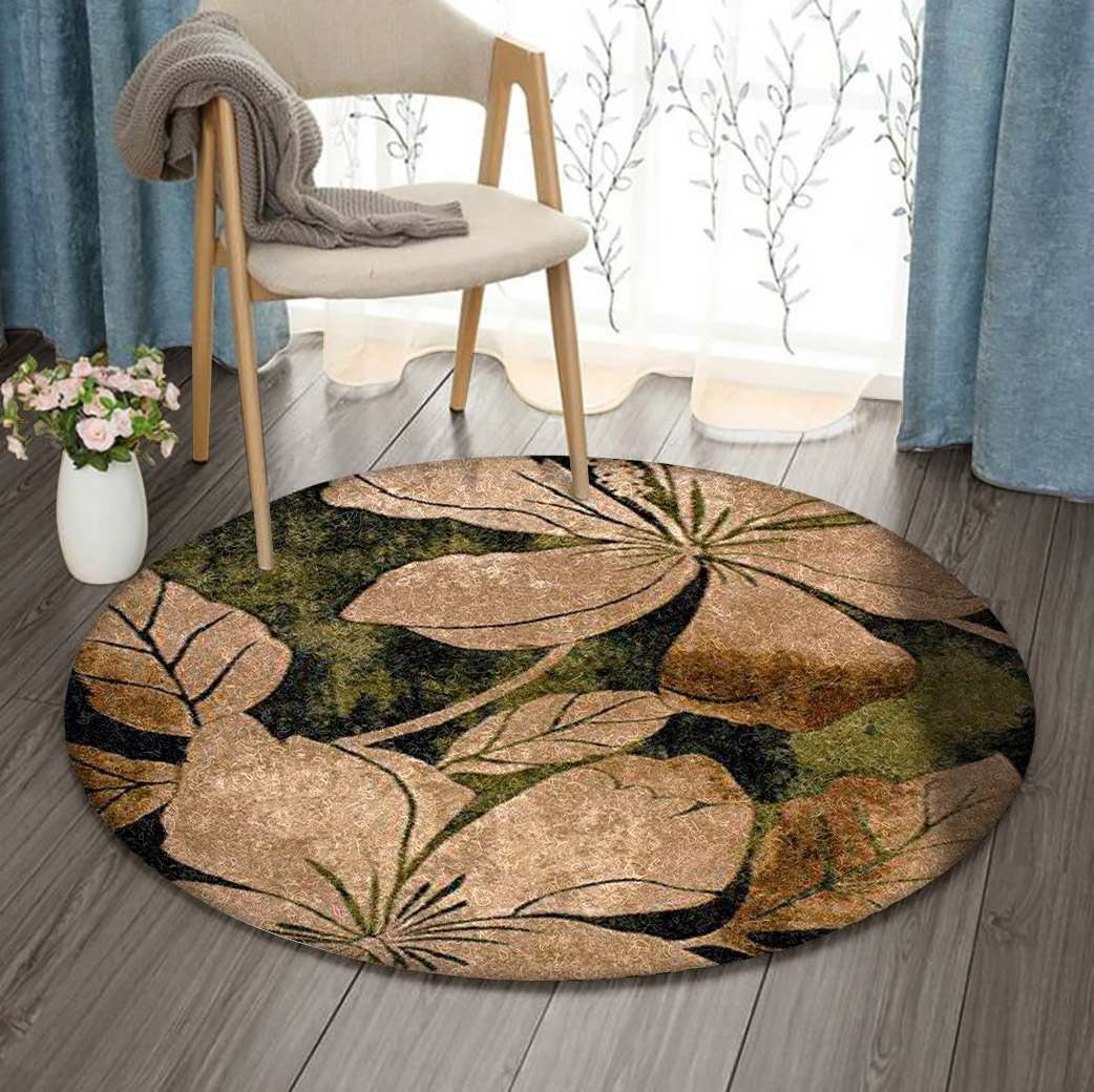 Flower Round Rug Carpet Bedroom Livingroom Home Decor