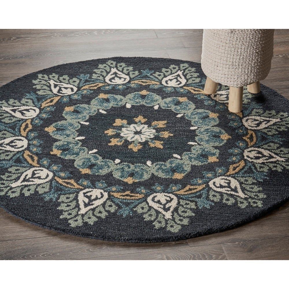 Flower Round Rug Carpet Bedroom Livingroom Home Decor