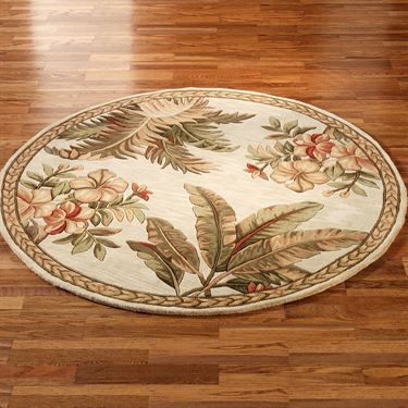 Flower Round Rug Carpet Bedroom Livingroom Home Decor
