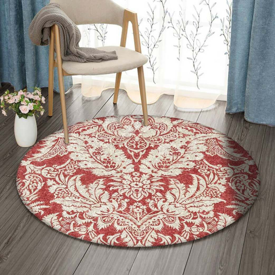 Flower Round Rug Carpet Bedroom Livingroom Home Decor