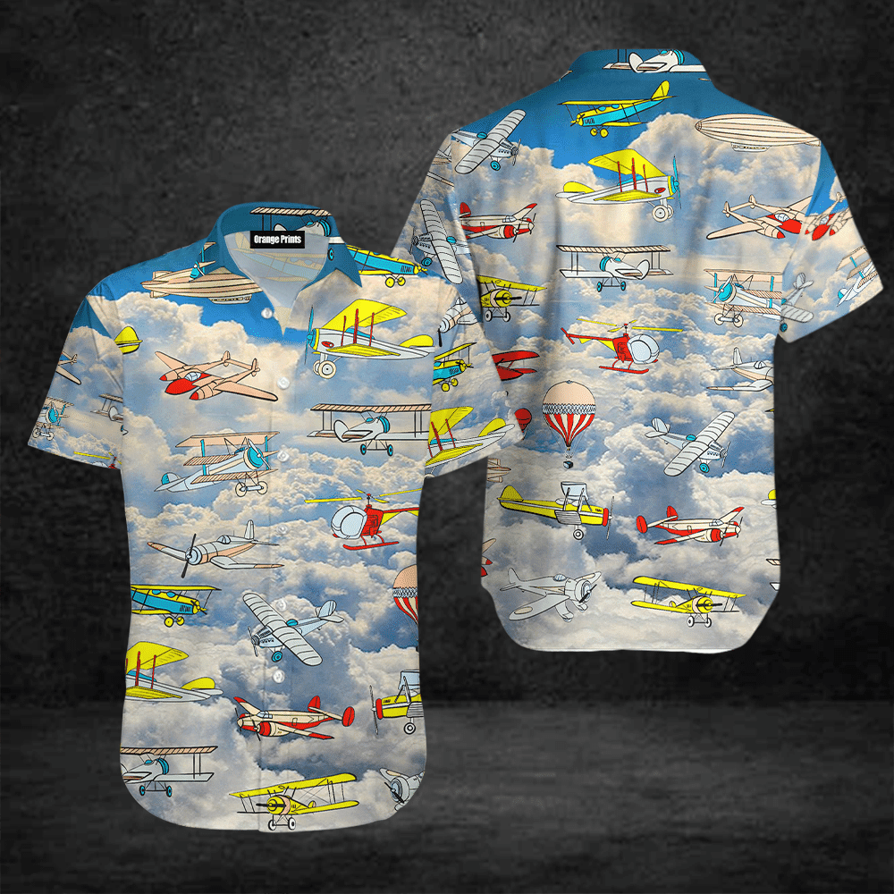 Fly Away Plane Hawaiian Shirt