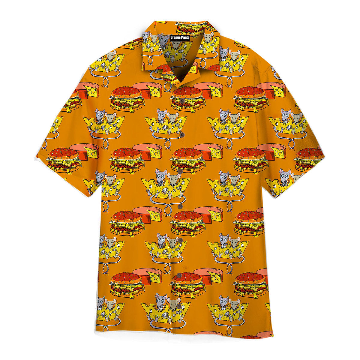 Food Is Good Mood Delicious Hamburger Hawaiian Shirt