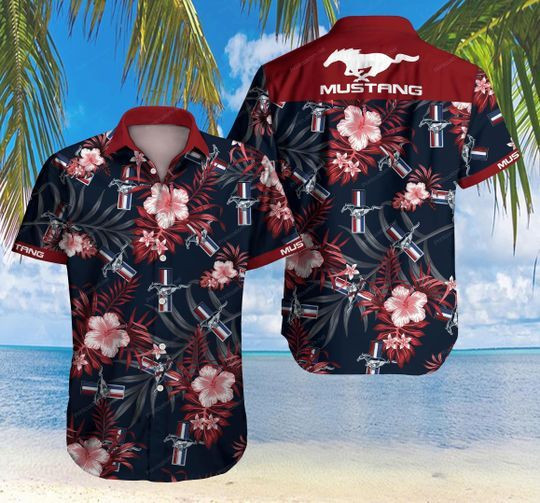Ford Mustang Hawaiian Shirt