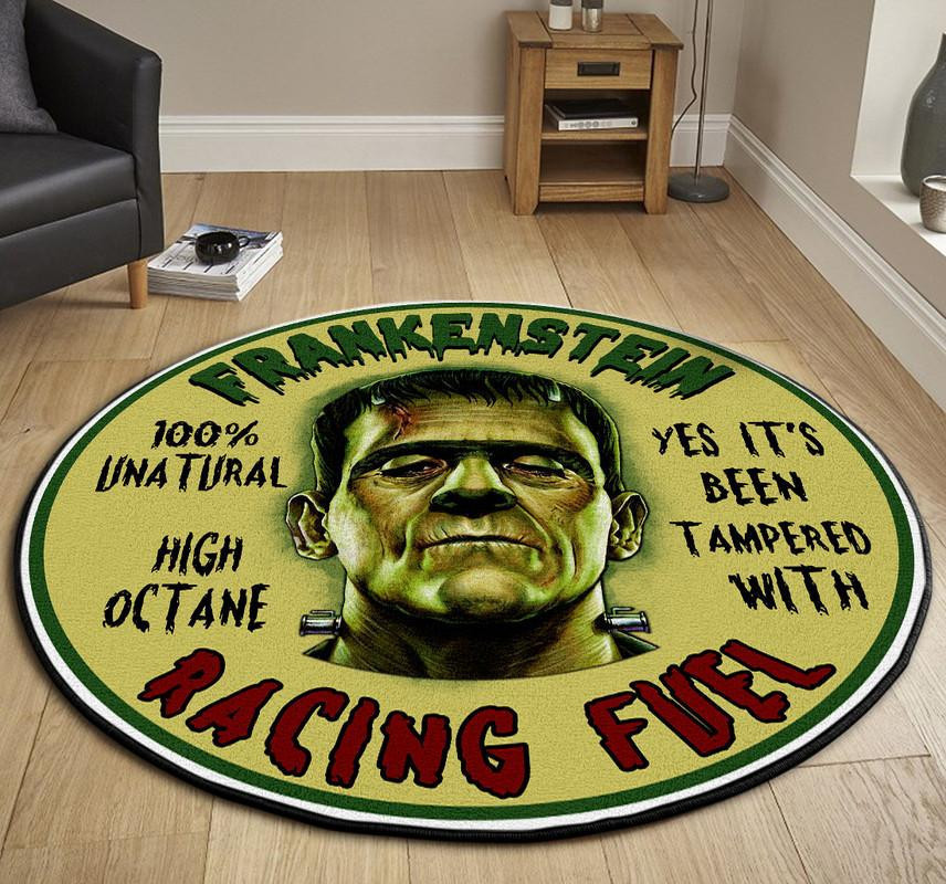 Frankenstein Racing Hot Rod Round Rug Carpet Bedroom Livingroom Home Decor - Image 3