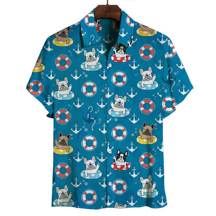 French Bulldog Funny Summer Hawaiian Shirt