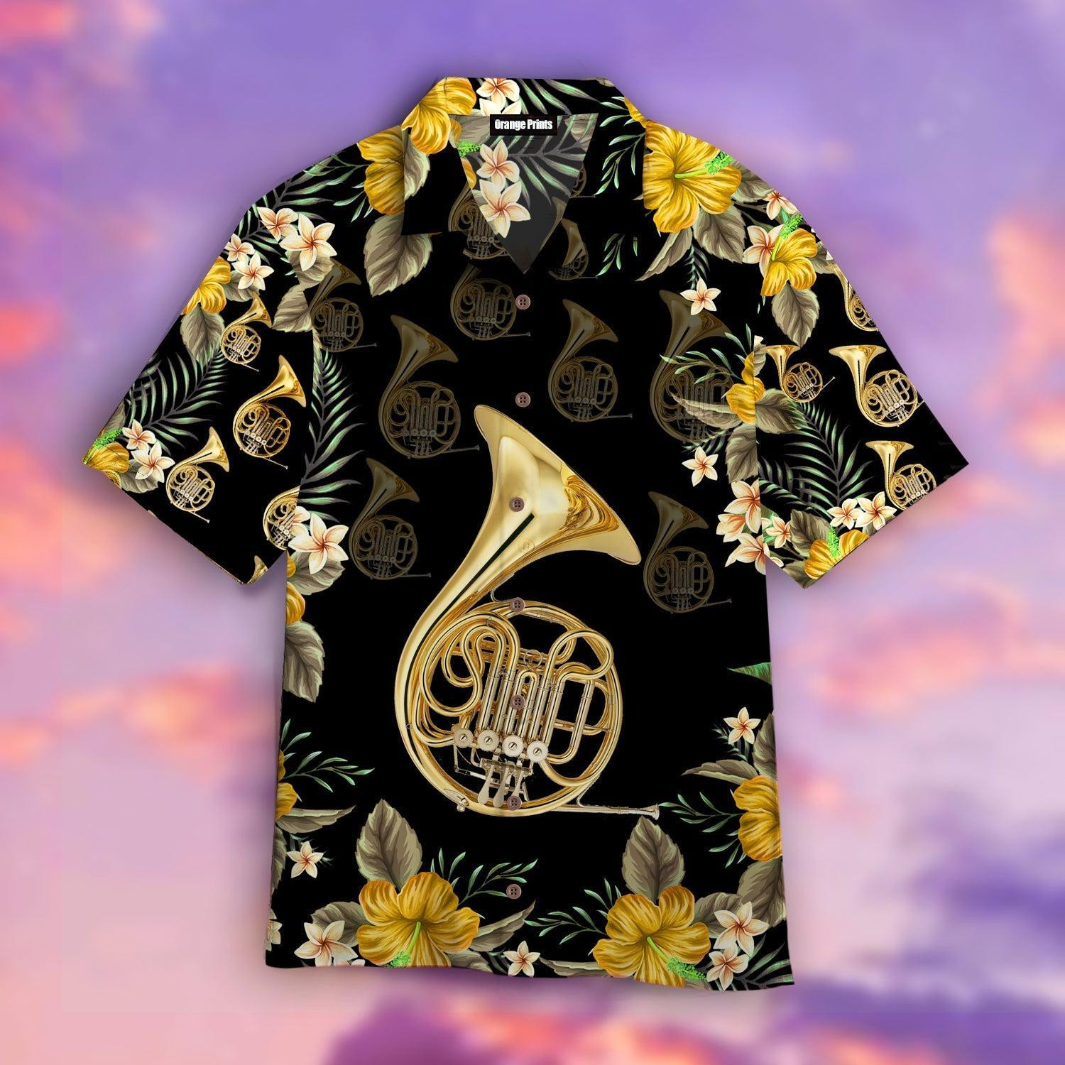French Horn Hawaiian Shirt