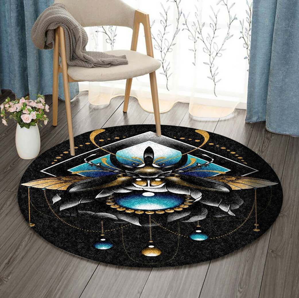 French Horn Round Rug Carpet Bedroom Livingroom Home Decor