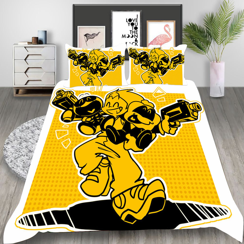 Friday Night Funkin' Skid and Pump #4 Duvet Cover Quilt Cover Pillowcase Bedding Set