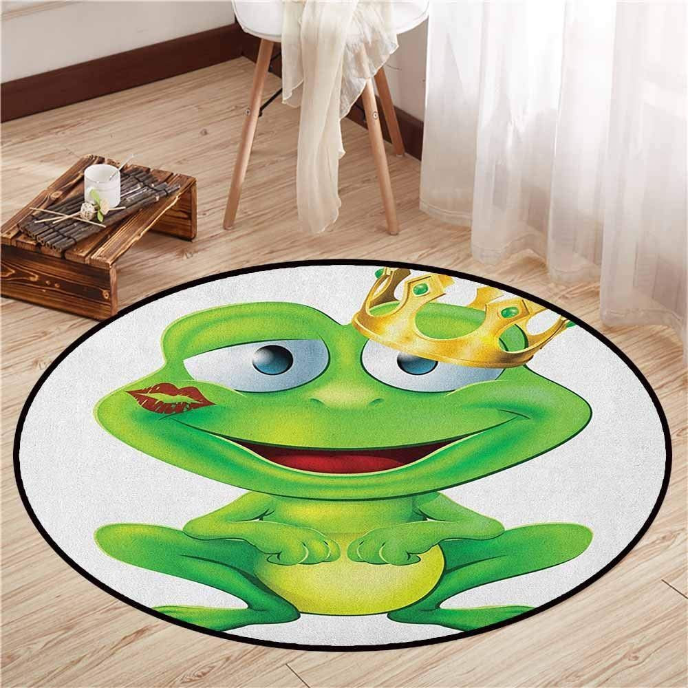 Frog Prince Round Rug Carpet Bedroom Livingroom Home Decor