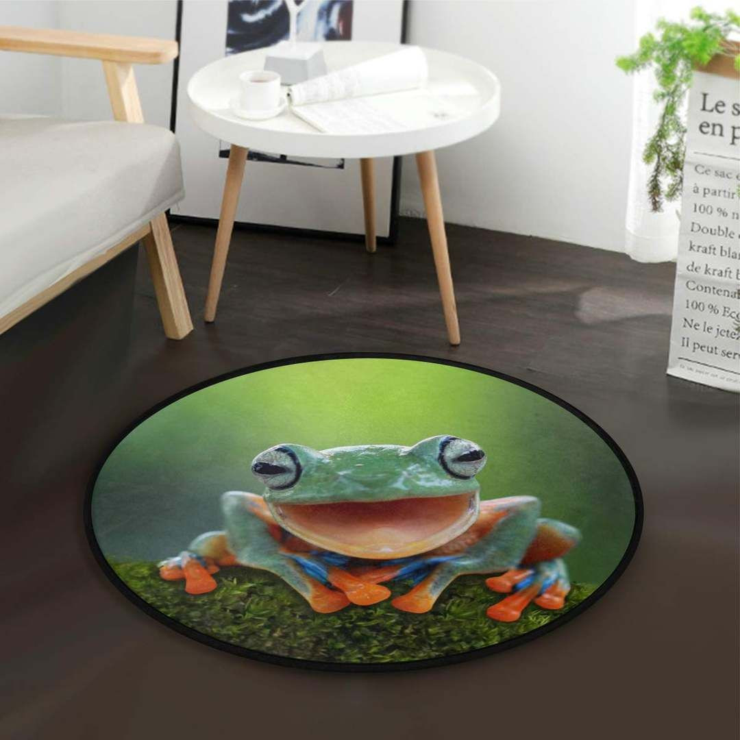 Frog Round Rug Carpet Bedroom Livingroom Home Decor