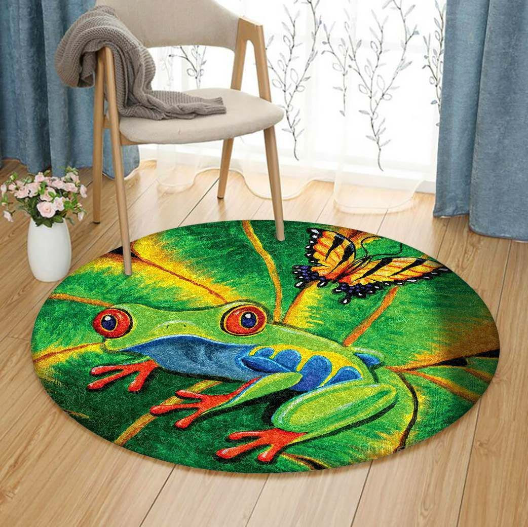 Frog Round Rug Carpet Bedroom Livingroom Home Decor