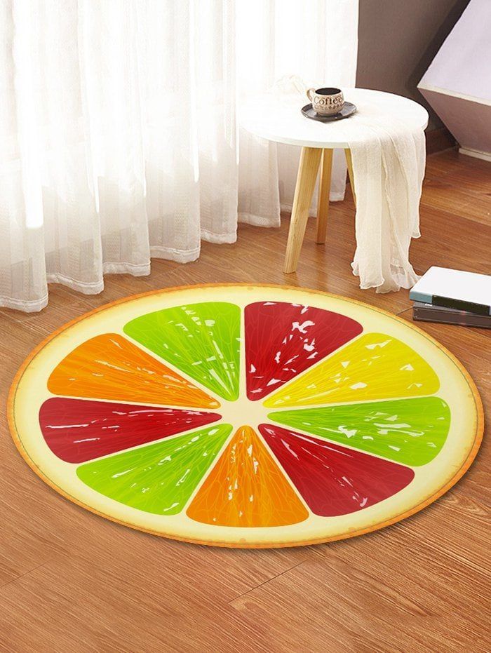 Fruit Round Rug Carpet Bedroom Livingroom Home Decor
