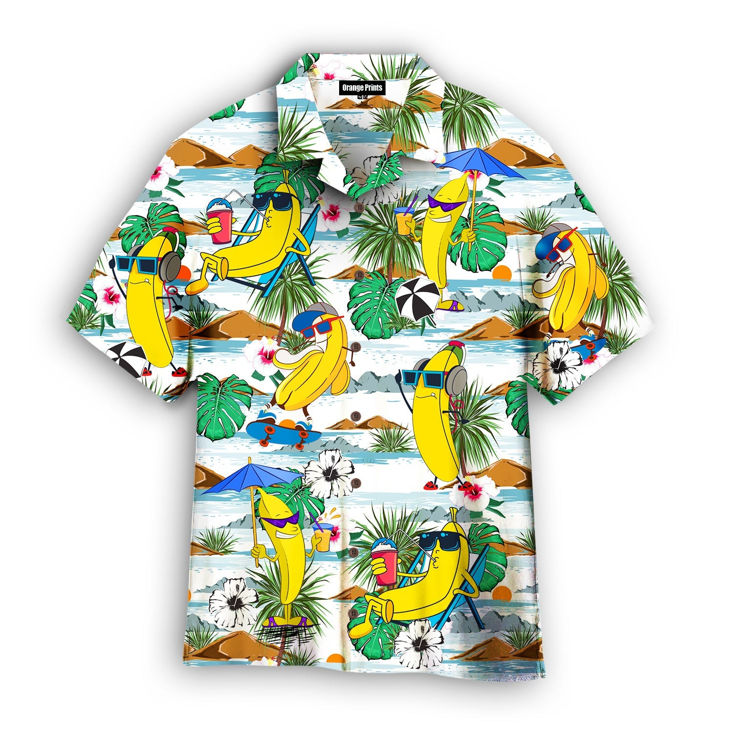 Funny Bananas Summer Hawaiian Shirt
