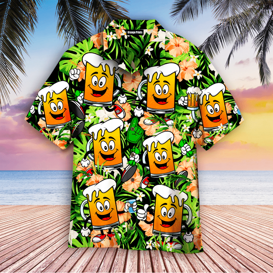Funny Beer Mugs Hawaiian Shirt