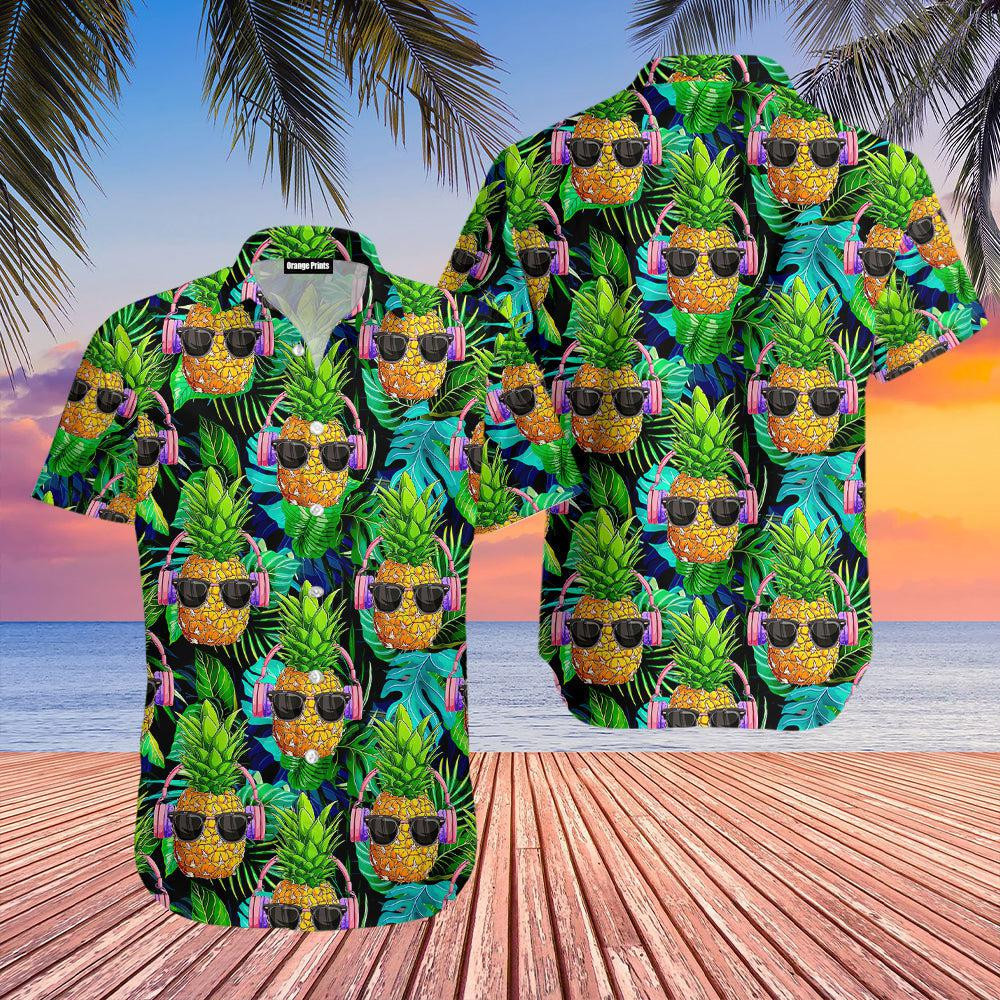 Funny DJ Pineapple Hawaiian Shirt