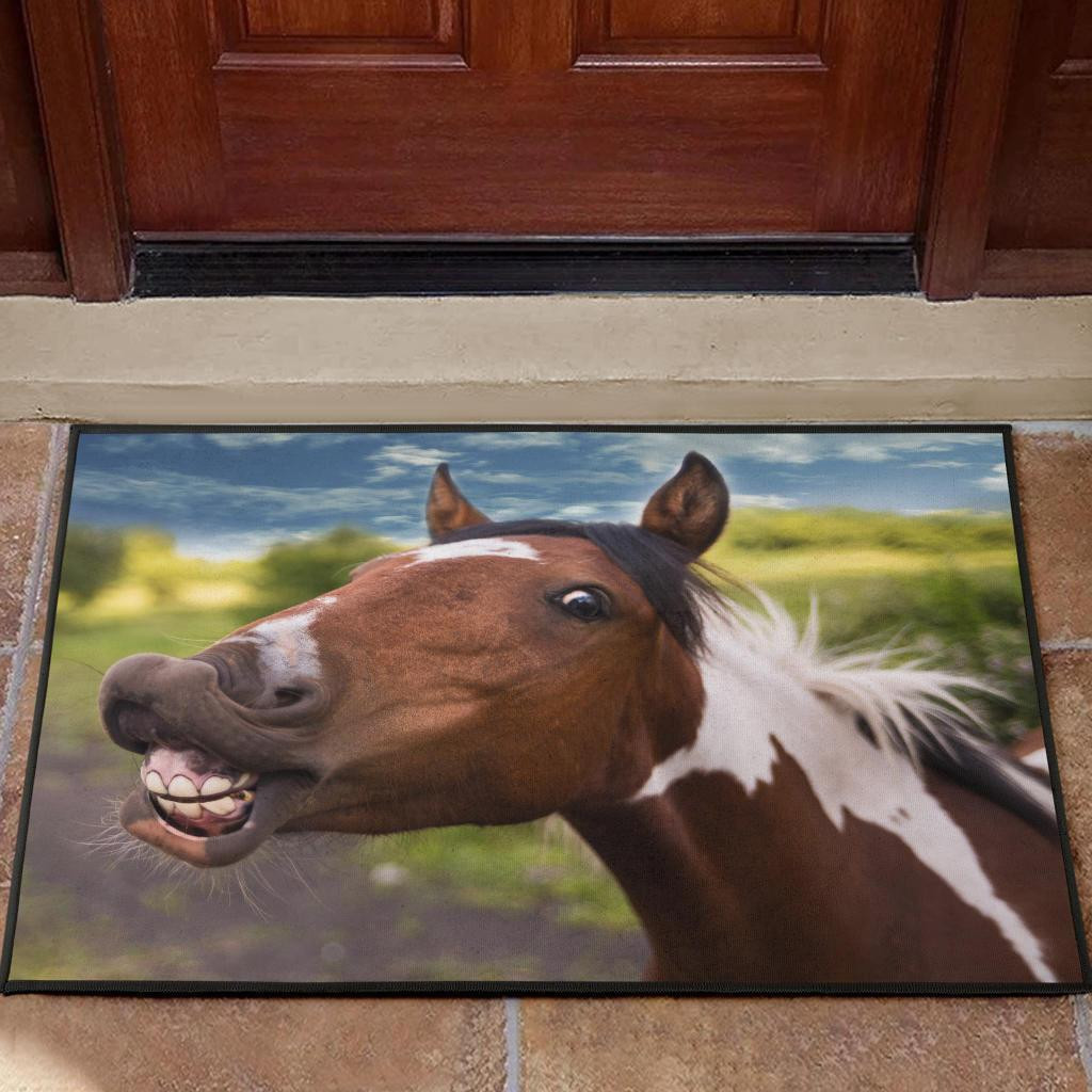 Funny horse Rubber Doormats