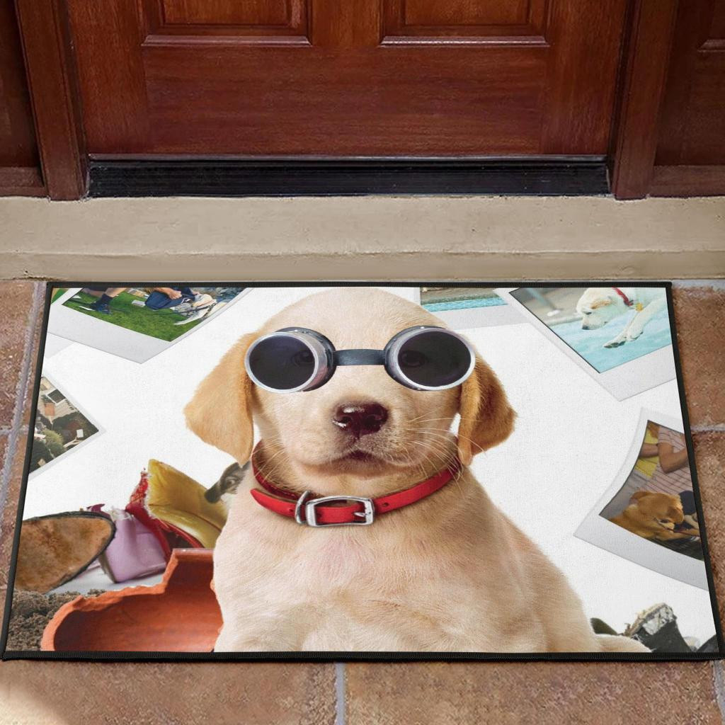 Funny Labrado Dog Rubber Doormats