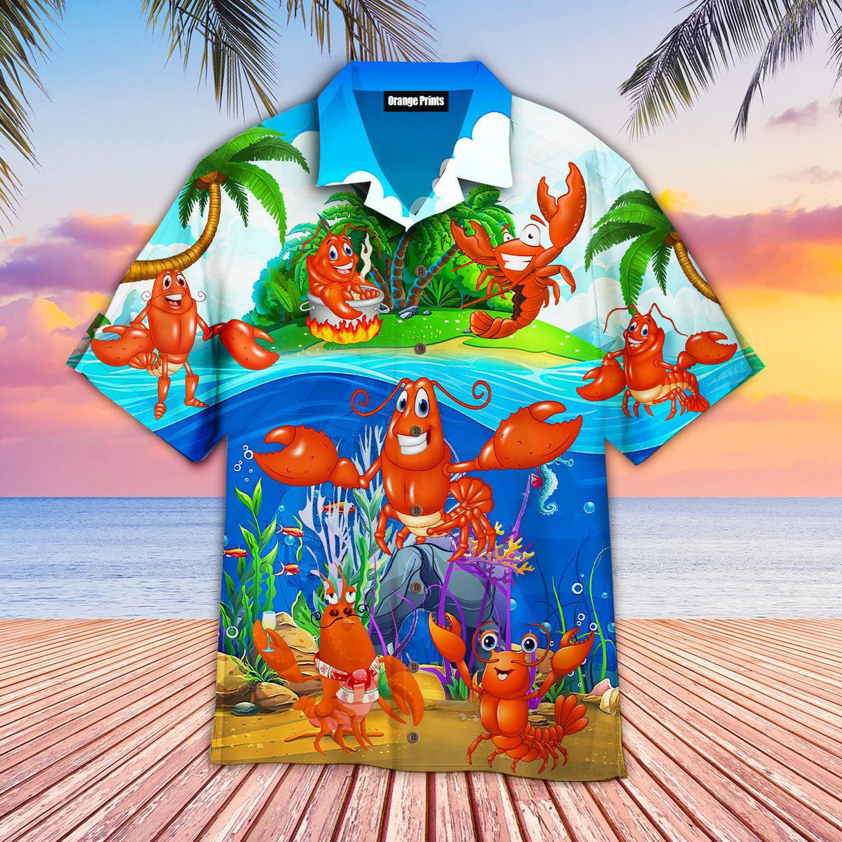 Funny Lobster Hawaiian Shirt