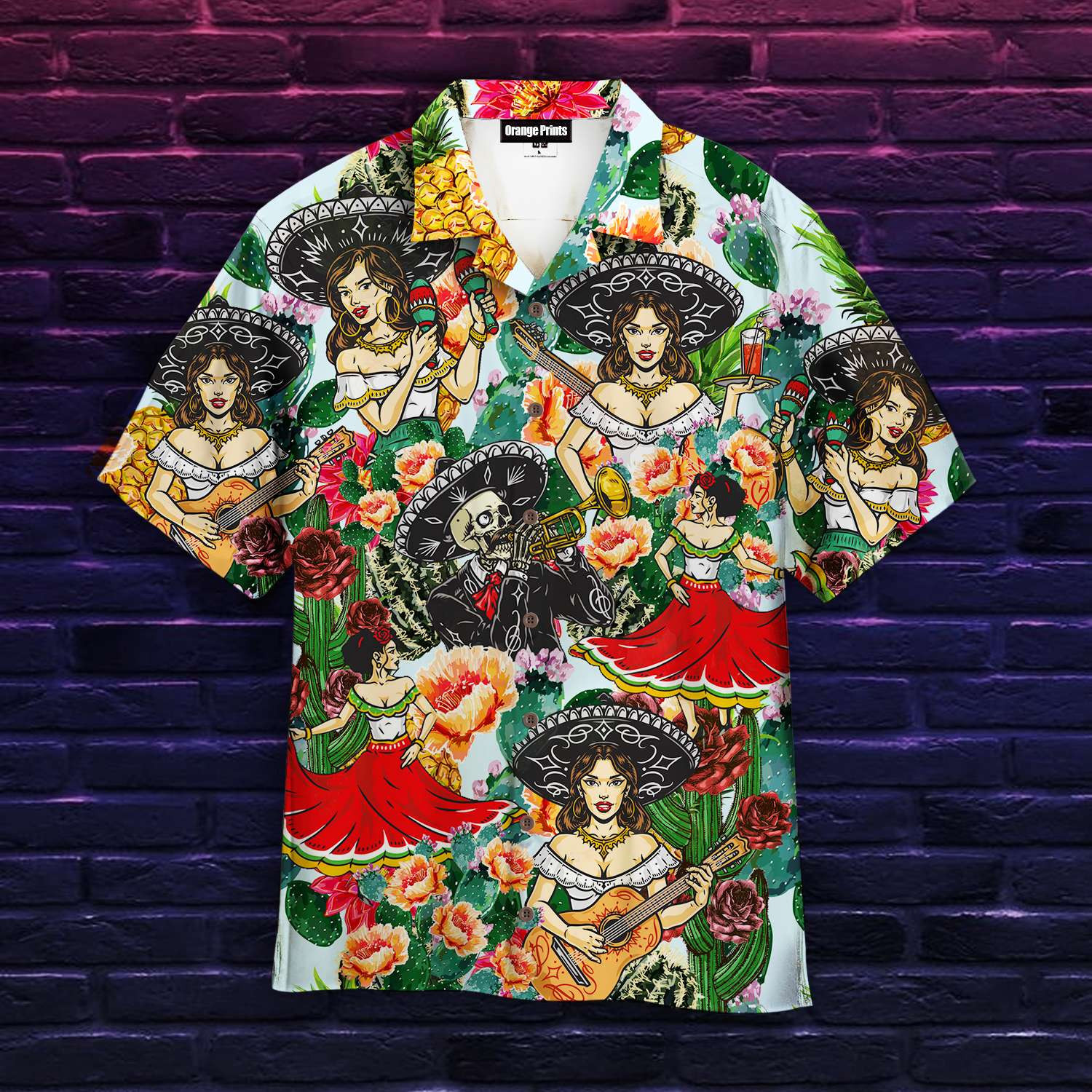 Funny Mexican Girl Vintage Dancing Cinco De Mayo Hawaiian Shirt