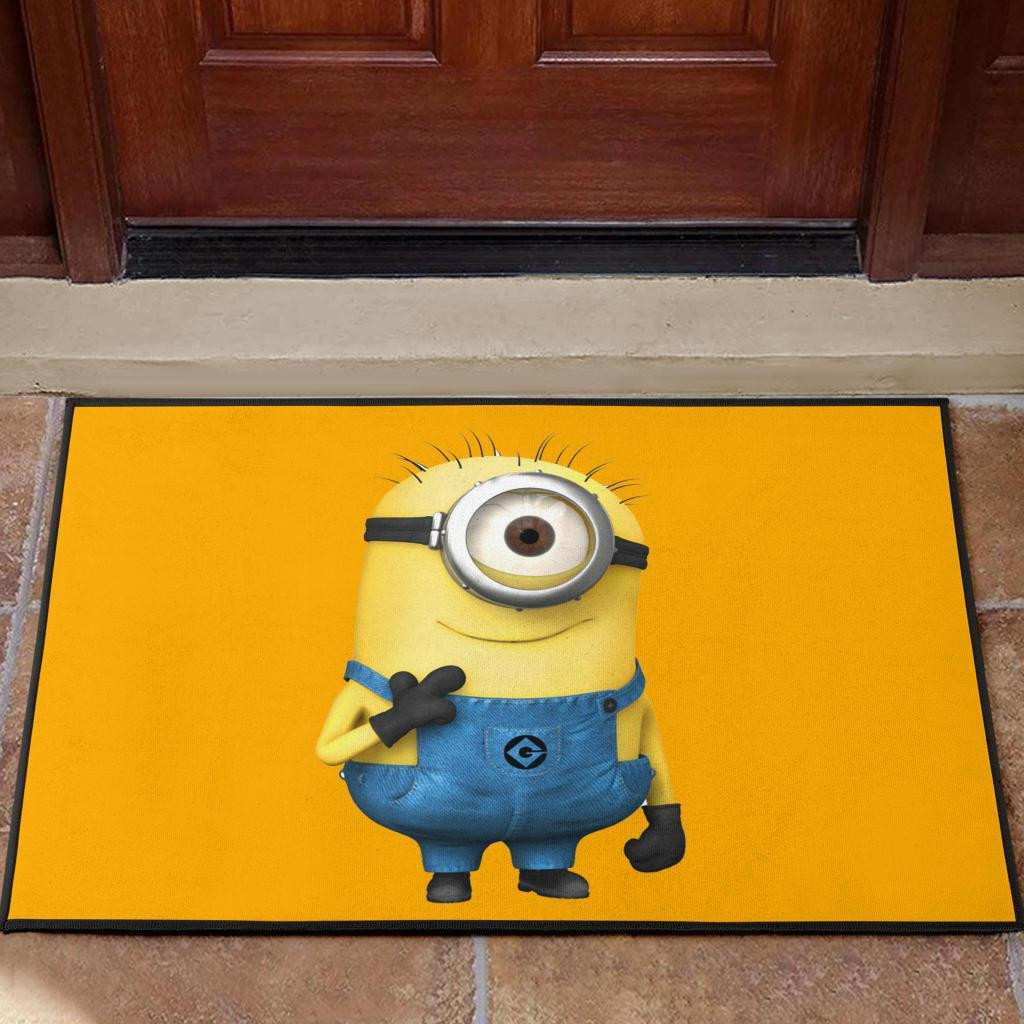 Funny minions Rubber Doormats