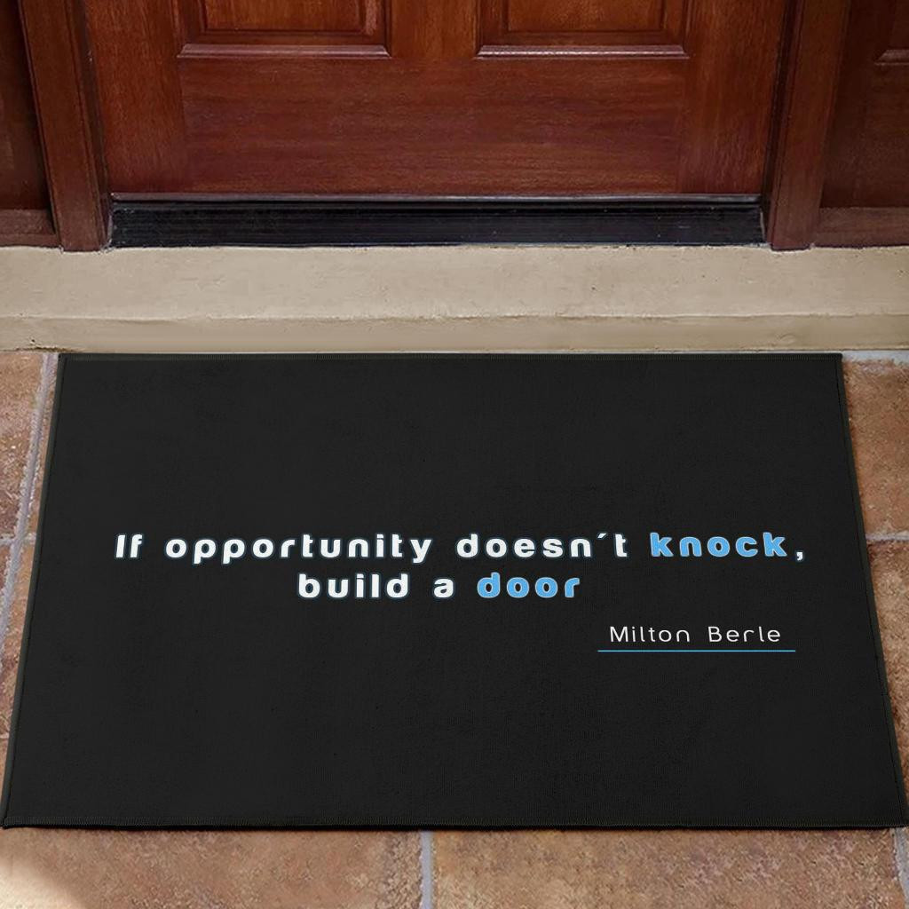 Funny quote Rubber Doormats