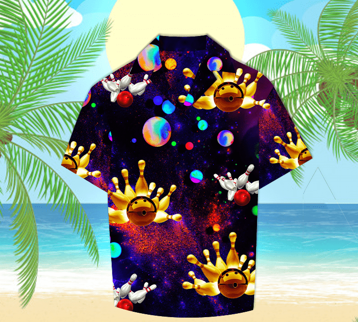 Galaxy Bowling Space Hawaiian Shirt