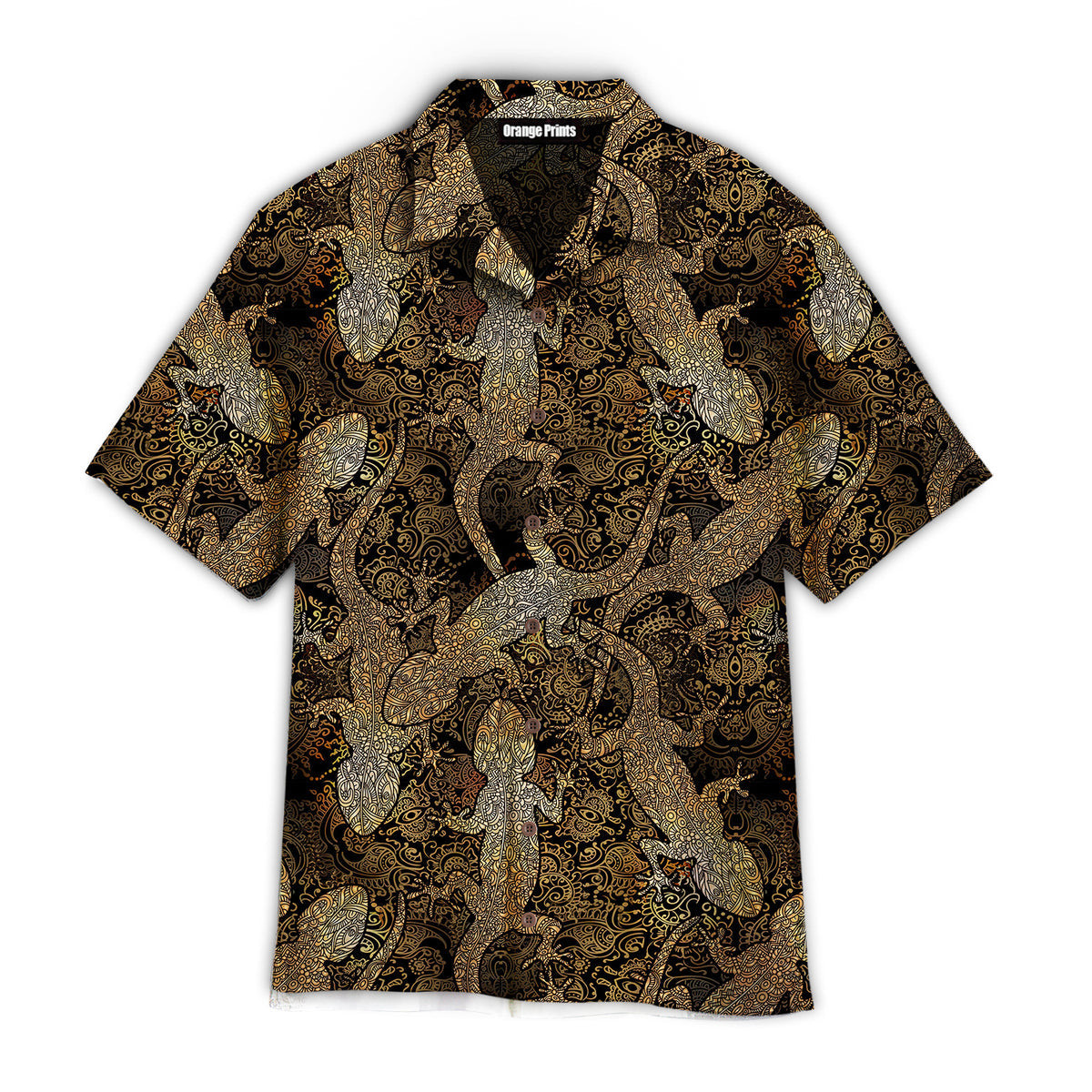Gecko Lizards Mandala Hawaiian Shirt