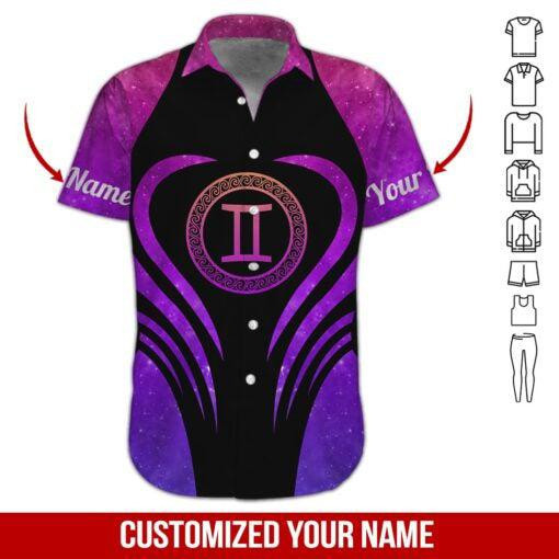 Gemini Girl Personalized Hawaiian Shirt