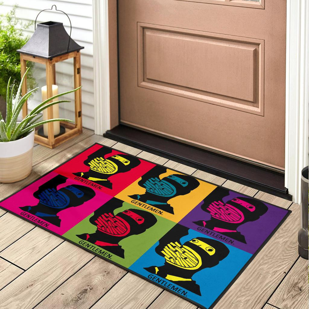 Gentlemen pop art Rubber Doormats - Image 3